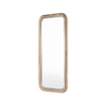 Modern Rectangular Wall Mirror with Wooden Frame